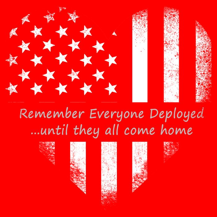 Red Friday Until They Come Home US Flag Heart Flat Bill Trucker Hat