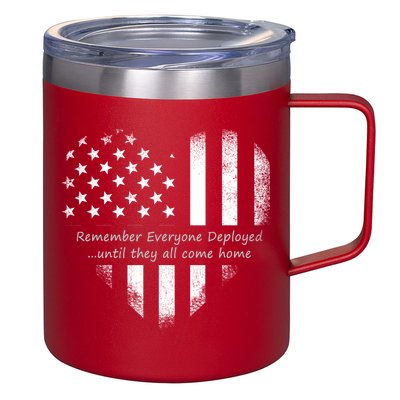 Red Friday Until They Come Home US Flag Heart 12oz Stainless Steel Coffee Mug