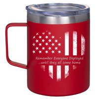 Red Friday Until They Come Home US Flag Heart 12oz Stainless Steel Coffee Mug