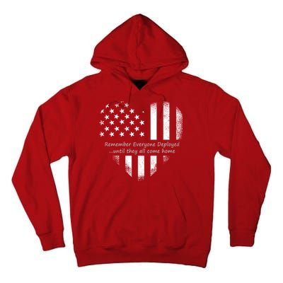 Red Friday Until They Come Home US Flag Heart Tall Hoodie