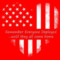 Red Friday Until They Come Home US Flag Heart Golf Towel