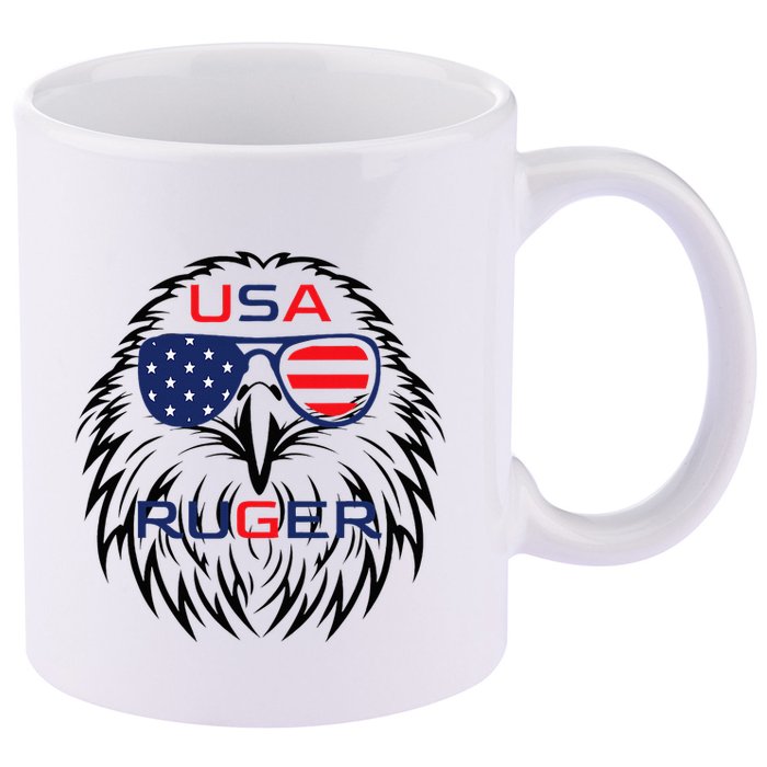 Ruger Family Us Usa American Flag 11oz C Handle Ceramic Mug