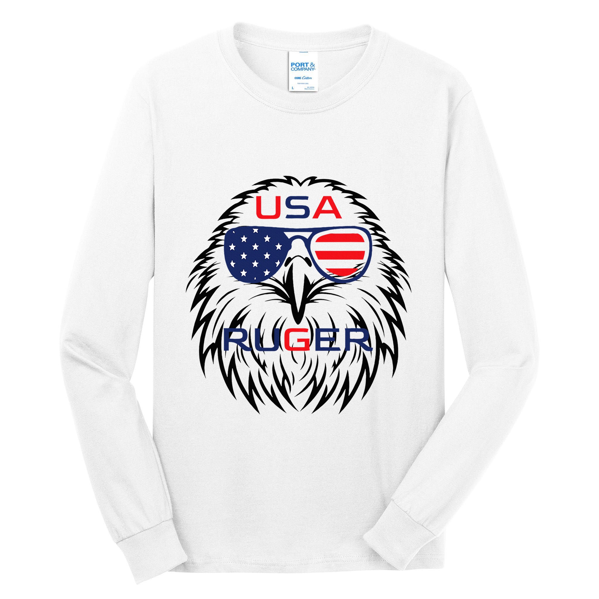 Ruger Family Us Usa American Flag Tall Long Sleeve T-Shirt