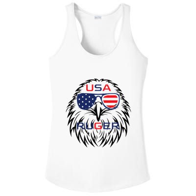 Ruger Family Us Usa American Flag Ladies PosiCharge Competitor Racerback Tank