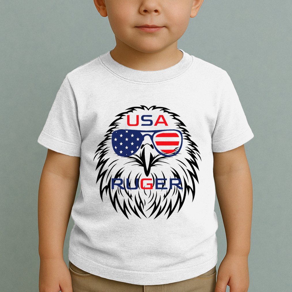 Ruger Family Us Usa American Flag Toddler T-Shirt