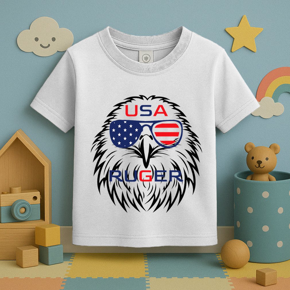 Ruger Family Us Usa American Flag Toddler T-Shirt