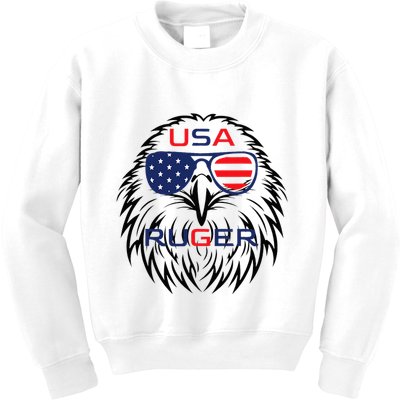 Ruger Family Us Usa American Flag Kids Sweatshirt