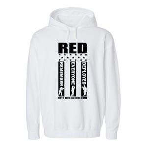 Red Friday Until They All Come Home Garment-Dyed Fleece Hoodie