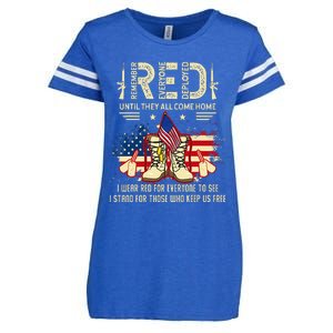 Red Friday Until They Come Home My Soldier US Flag Military Enza Ladies Jersey Football T-Shirt