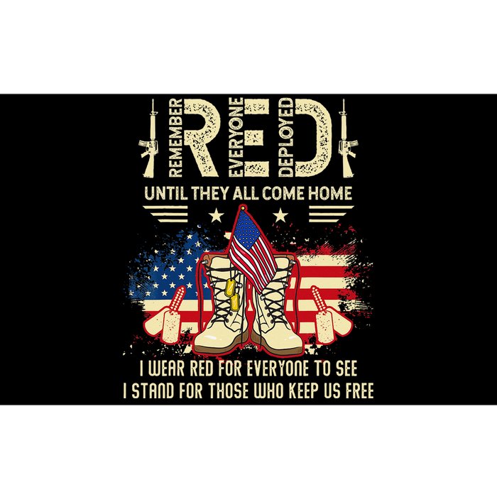 Red Friday Until They Come Home My Soldier US Flag Military Bumper Sticker