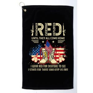 Red Friday Until They Come Home My Soldier US Flag Military Platinum Collection Golf Towel