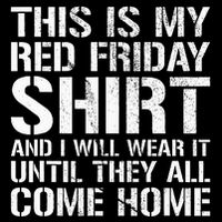 Red Friday Until They All Come Home Military Support Impact Tech Backpack