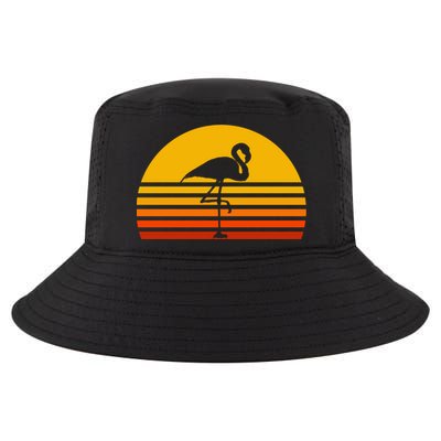 Retro Flamingo Vintage Sunset Flamingo Great Gift Cool Comfort Performance Bucket Hat
