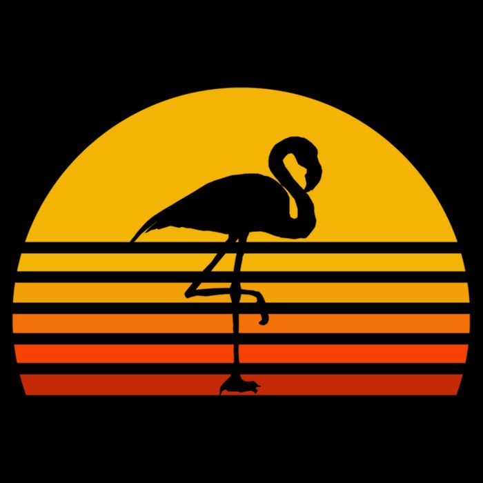 Retro Flamingo Vintage Sunset Flamingo Great Gift Doggie Tank