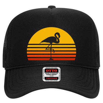 Retro Flamingo Vintage Sunset Flamingo Great Gift Trucker Hat
