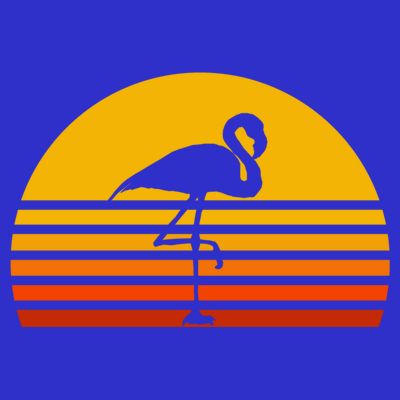 Retro Flamingo Vintage Sunset Flamingo Great Gift T-Shirt