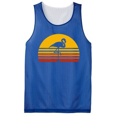 Retro Flamingo Vintage Sunset Flamingo Great Gift Mesh Reversible Basketball Jersey Tank