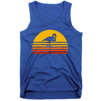 Retro Flamingo Vintage Sunset Flamingo Great Gift Tank Top