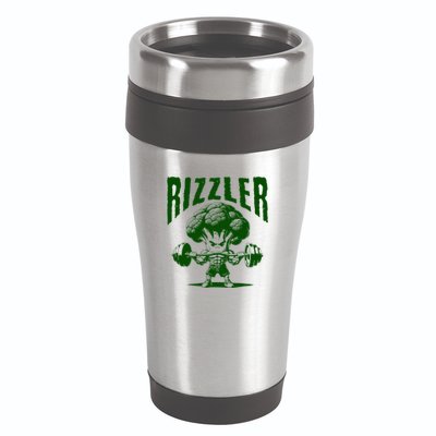 Rizzler Funny Vintage Buff Broccoli Viral Influencer Slang 16oz Travel Tumbler
