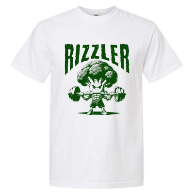 Rizzler Funny Vintage Buff Broccoli Viral Influencer Slang Garment-Dyed Heavyweight T-Shirt