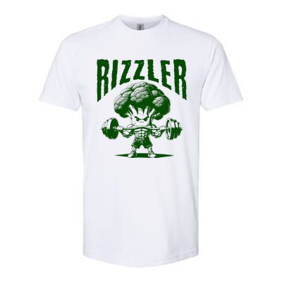 Rizzler Funny Vintage Buff Broccoli Viral Influencer Slang Softstyle® CVC T-Shirt