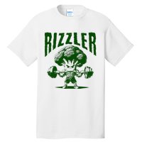 Rizzler Funny Vintage Buff Broccoli Viral Influencer Slang Tall T-Shirt