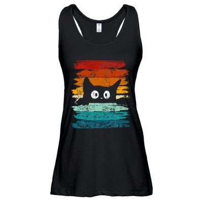 Retro Funny Vintage Cat Ladies Essential Flowy Tank