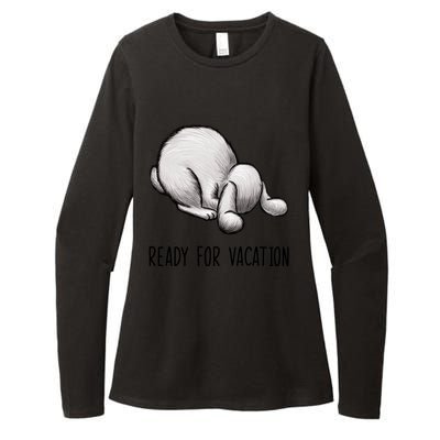 Ready For Vacation Vacay Mode On Rabbit Vacation Ready Gift Womens CVC Long Sleeve Shirt