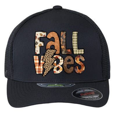 Retro Fall Vibes Autumn Flexfit Unipanel Trucker Cap