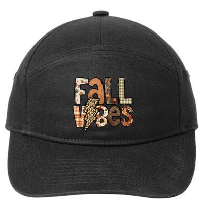 Retro Fall Vibes Autumn 7-Panel Snapback Hat