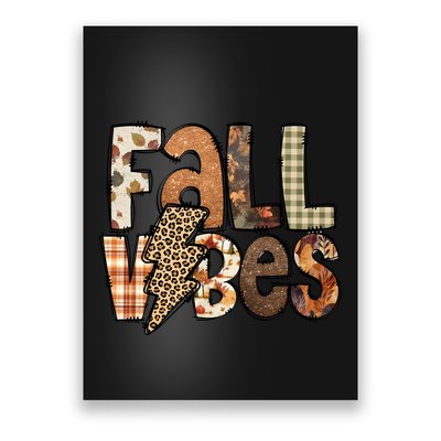 Retro Fall Vibes Autumn Poster