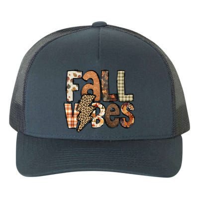 Retro Fall Vibes Autumn Yupoong Adult 5-Panel Trucker Hat