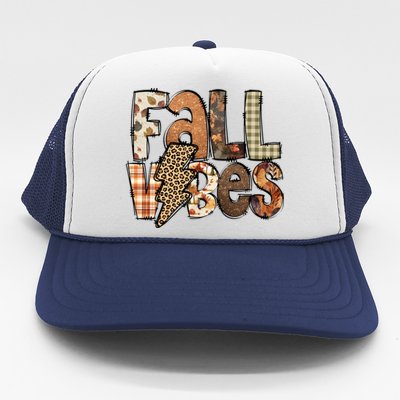 Retro Fall Vibes Autumn Trucker Hat