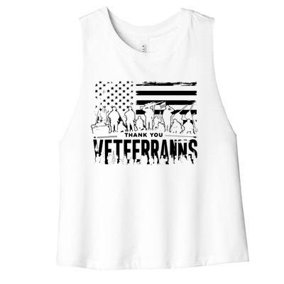 Red Friday Veterans Girls Memorial Day Kids Patriotic Women Women's Racerback Cropped Tank