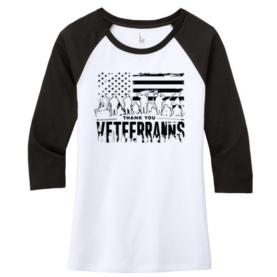 Red Friday Veterans Girls Memorial Day Kids Patriotic Women Women's Tri-Blend 3/4-Sleeve Raglan Shirt