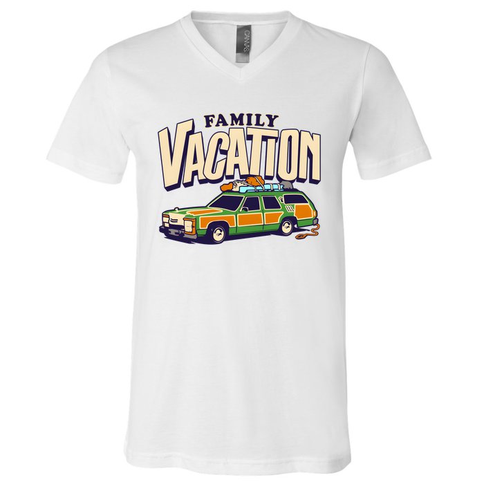 Roadtrip! Family Vacation Griswold Station Wago V-Neck T-Shirt