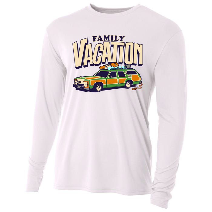 Roadtrip! Family Vacation Griswold Station Wago Cooling Performance Long Sleeve Crew