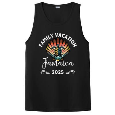 Retro Family Vacation Jamaica 2025 Beach Turtle PosiCharge Competitor Tank