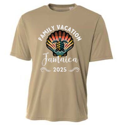 Retro Family Vacation Jamaica 2025 Beach Turtle Cooling Performance Crew T-Shirt