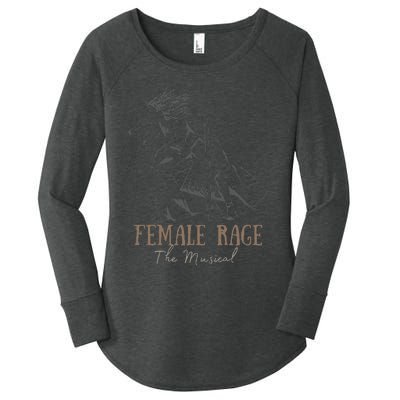 Retro Female Vintage Style Rage Women's Perfect Tri Tunic Long Sleeve Shirt