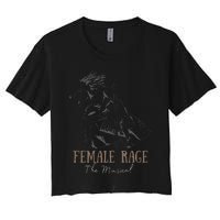 Retro Female Vintage Style Rage Women's Crop Top Tee