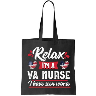 Relax Funny VA Nurse Veteran Nursing Gift Bag
