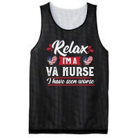 Relax Funny VA Nurse Veteran Nursing Gift Mesh Reversible Basketball Jersey Tank