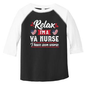 Relax Funny VA Nurse Veteran Nursing Gift Toddler Fine Jersey T-Shirt