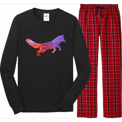 Red Fox With Evening Red Fox Gift Long Sleeve Pajama Set