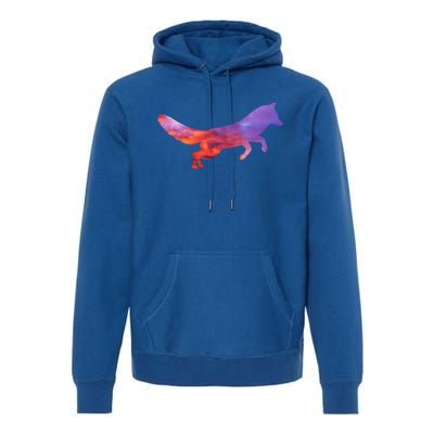 Red Fox With Evening Red Fox Gift Premium Hoodie