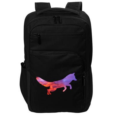 Red Fox With Evening Red Fox Gift Impact Tech Backpack