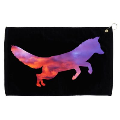 Red Fox With Evening Red Fox Gift Grommeted Golf Towel