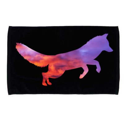 Red Fox With Evening Red Fox Gift Microfiber Hand Towel