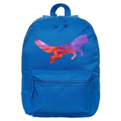 Red Fox With Evening Red Fox Gift 16 in Basic Backpack